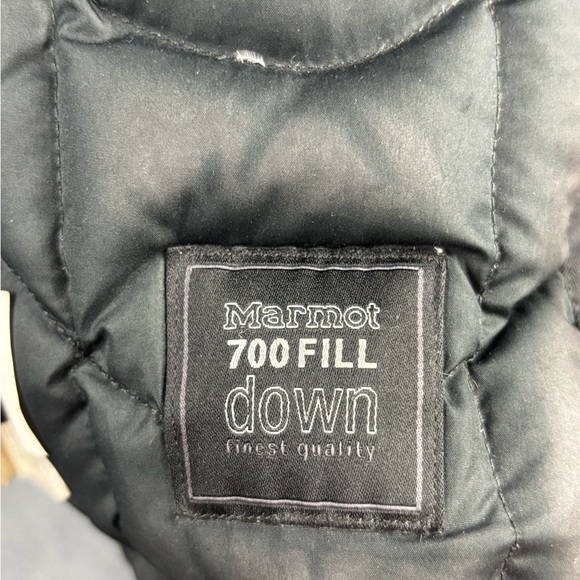 Marmot Chelsea Down Hooded Raincoat Black Size S/P Water repellent Winter - Picture 14 of 15
